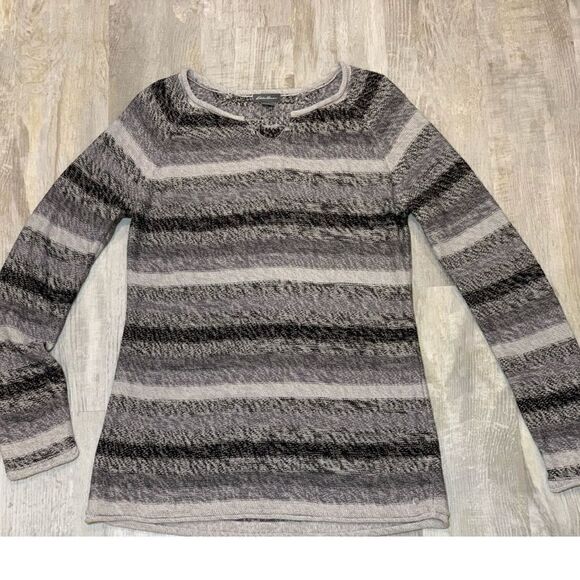 $5 add on item,Eddie Bauer Long sleeve cotton striped sweater - Picture 6 of 15